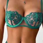 Guan Cobalt Lace Bra