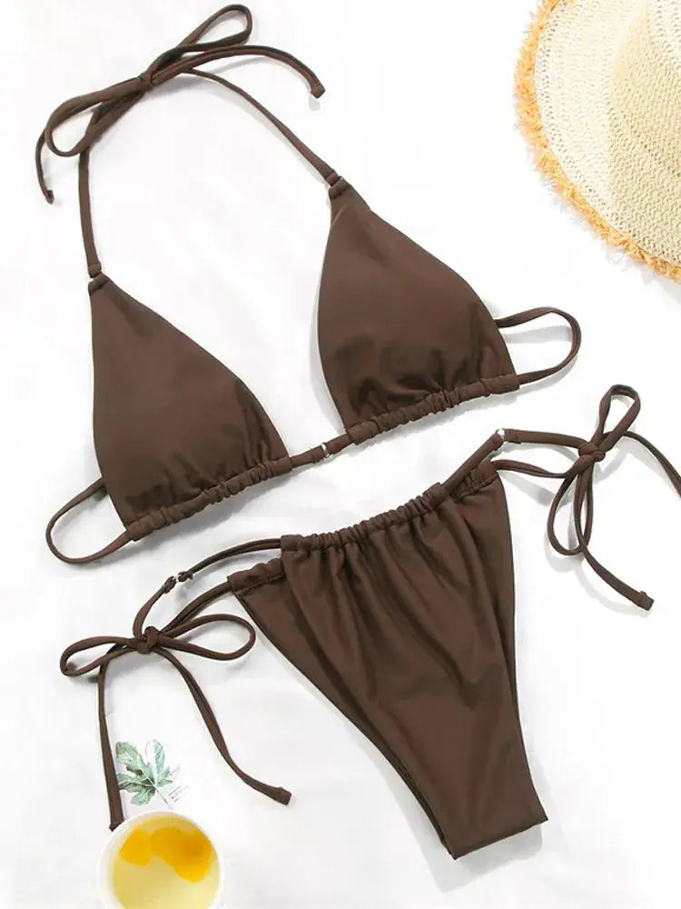 Adjustable Thin Strap Bikini String