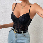 Floral Shapewear Slim Bodysuit Guan