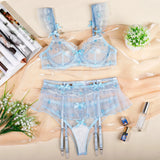 Ellolace Faity Lace Erotic Lingerie Fancy Ensemble Lingeries Femmes Pure Desire Intim Goods Delicate Underwear Onlyfans Kit Guan