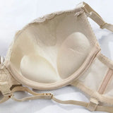 Womens Floral Lace Push Up Padded Bra Guan Guanstore