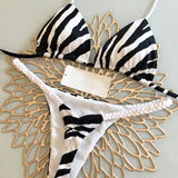 Heart Print Brazilian Bikini Set Beachwear