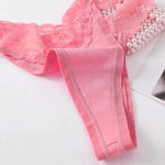 Guan Lace Cotton Thong Panties - Guan