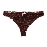 Luxury Satin T-Back Panties