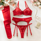 Love Heart Valentine Tulle Lingerie Set Guan