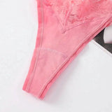 Guan Lace Cotton Thong Panties - Guan