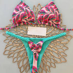 Heart Print Brazilian Bikini Set Beachwear