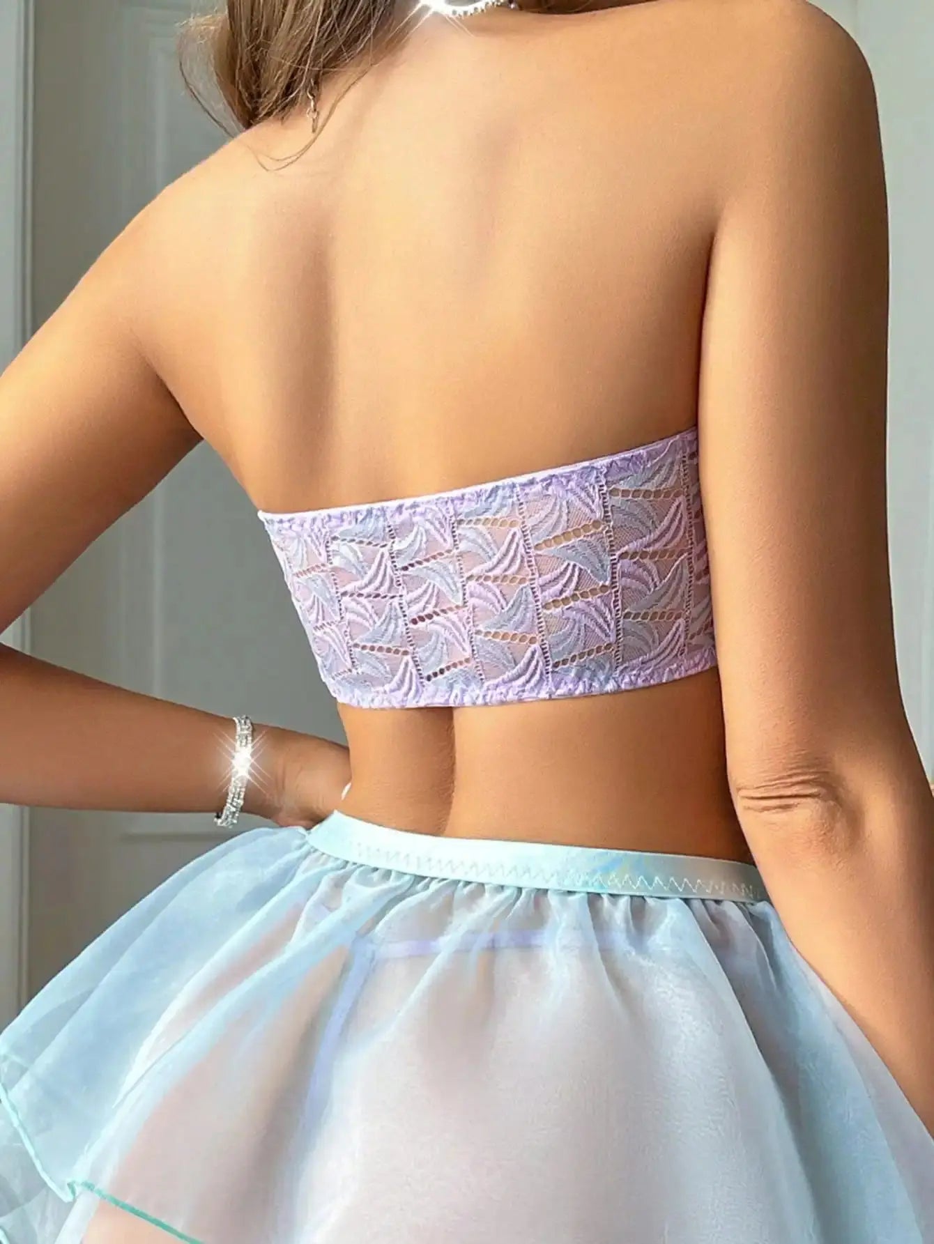Princess Lingerie Lace Skirt Tube Top Set Guan