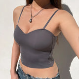 Thin Straps Solid Cami Top