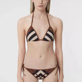 Burberry Swimwear Guan Maio Pleated Bikini Set