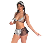 Sexy Maid Servant Lace Lingerie Women Body Cosplay Lolita Uniform Porn Erotic Black White Role Play Outfit Costume Apron Guan