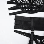 Fish Net Lingerie Garter Set