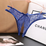 Lace G-Strings with Crotch Opening Lingerie Panties