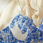 Floral Lace Push Up Bra Set Intimate Embroidery - Guan