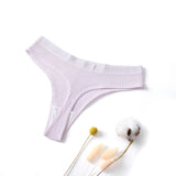 45474165129481|45474165162249|45474165195017|45474165588233 Comfortable Seamless Ribbed Thongs Cotton G-strings