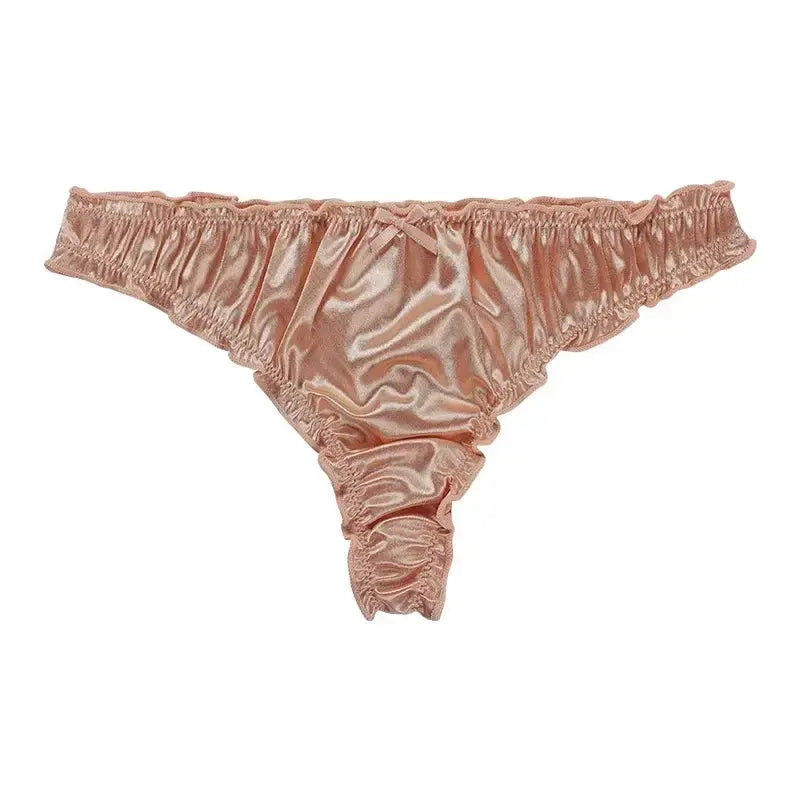 Luxury Satin T-Back Panties