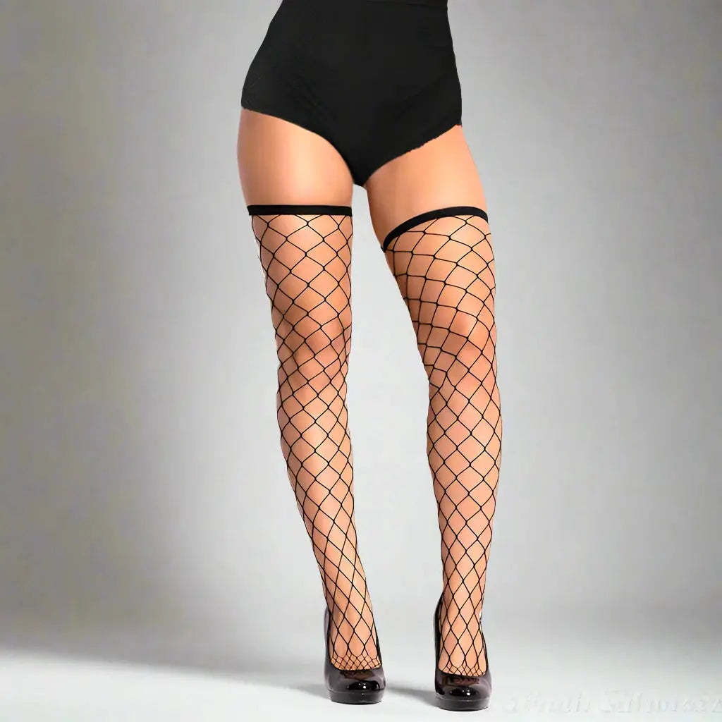 Fishnet Thigh Highs Pantyhose - Guan
