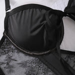Elegant Lace Corset Set Lace Ensemble Slim-Fit Skirt Guan Guanstore