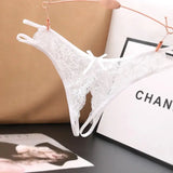 Lace G-Strings with Crotch Opening Lingerie Panties