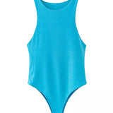 Guan Solid Femme Bodycon Summer Bodysuit