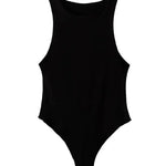 Guan Solid Femme Bodycon Summer Bodysuit