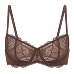 Lace Balconette Wired Push Up Bra - Guan