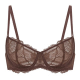 Lace Balconette Wired Push Up Bra - Guan