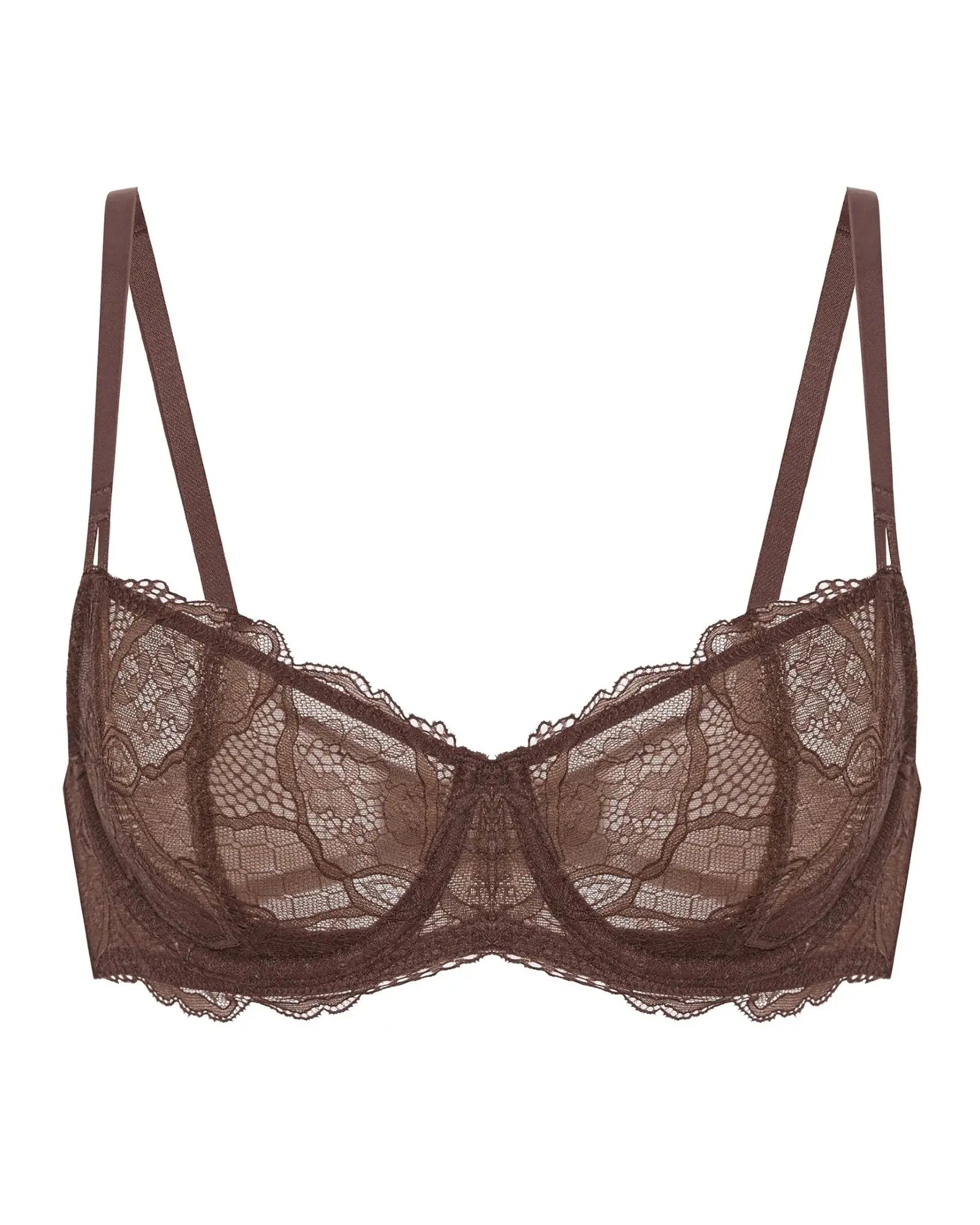 Lace Balconette Wired Push Up Bra - Guan