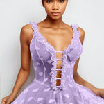 Plus Size Mesh Nightdress Lingerie